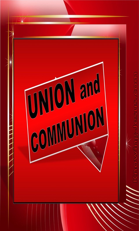 Galatians 3:27 Union and Communion With Christ (red)